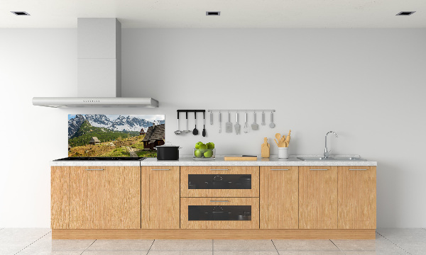 Rivestimento parete cucina con motivo Pascoli dei Monti Tatra