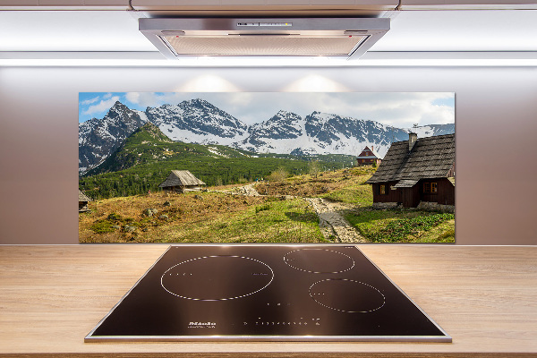 Rivestimento parete cucina con motivo Pascoli dei Monti Tatra