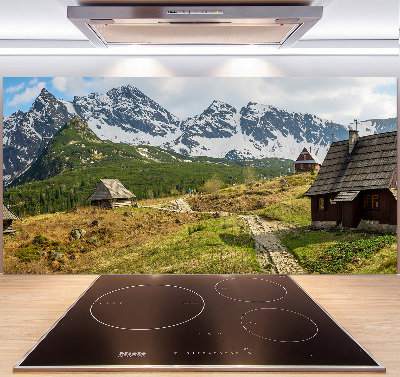 Rivestimento parete cucina con motivo Pascoli dei Monti Tatra