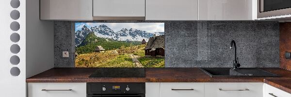 Rivestimento parete cucina con motivo Pascoli dei Monti Tatra