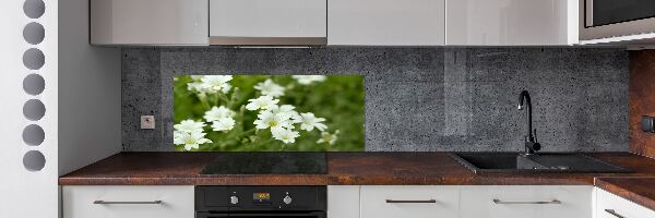 Pannello paraschizzi cucina con motivo di fiori primaverili