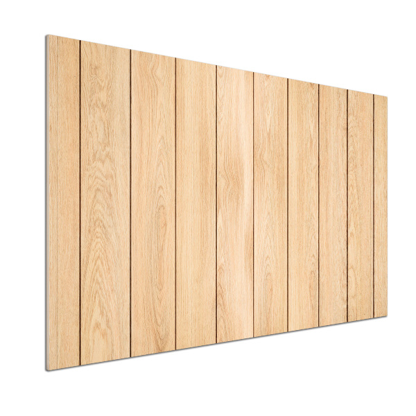 Pannello paraschizzi cucina con motivo effetto legno come sfondo