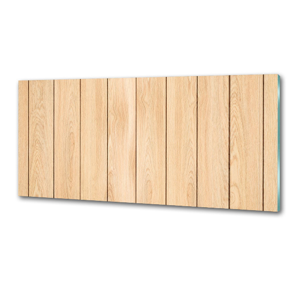 Pannello paraschizzi cucina con motivo effetto legno come sfondo