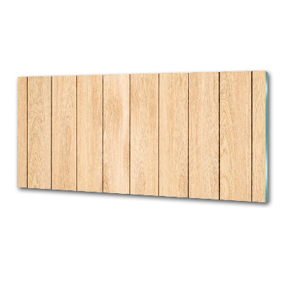 Pannello paraschizzi cucina con motivo effetto legno come sfondo