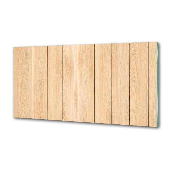 Pannello paraschizzi cucina con motivo effetto legno come sfondo