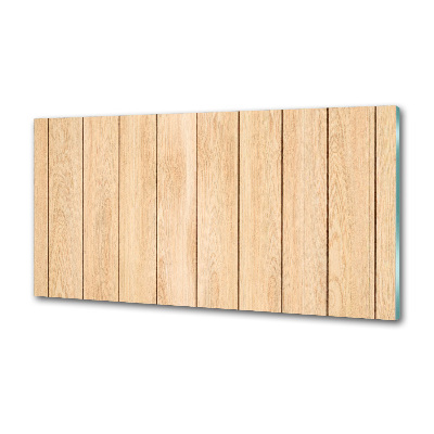 Pannello paraschizzi cucina con motivo effetto legno come sfondo