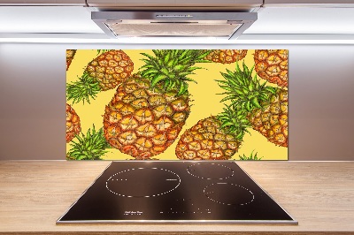 Pannello retrocucina con motivo ananas