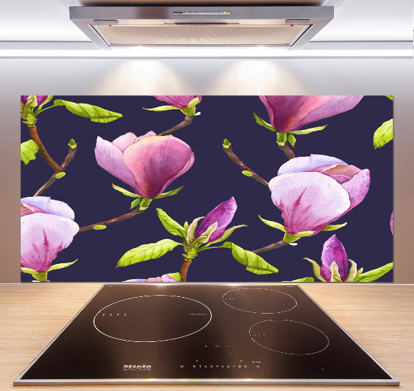 Rivestimento parete cucina in colore magnolia
