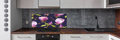 Rivestimento parete cucina in colore magnolia