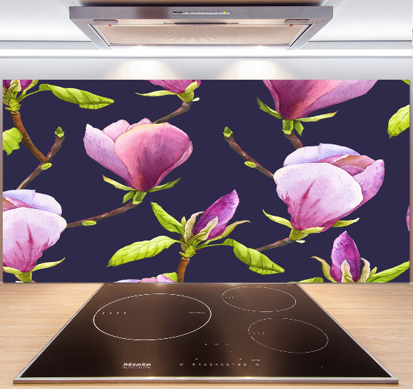 Rivestimento parete cucina in colore magnolia