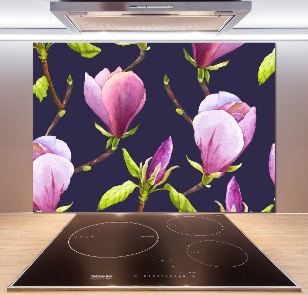 Rivestimento parete cucina in colore magnolia