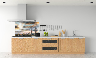 Rivestimento parete cucina con stampa del Tower Bridge di Londra