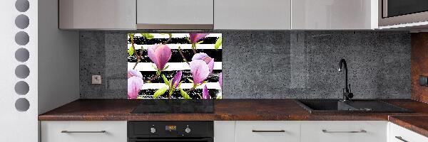 Pannello paraschizzi cucina in finitura Magnolia striata