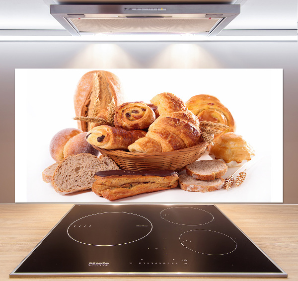 Rivestimento parete cucina con motivo a grana di pane