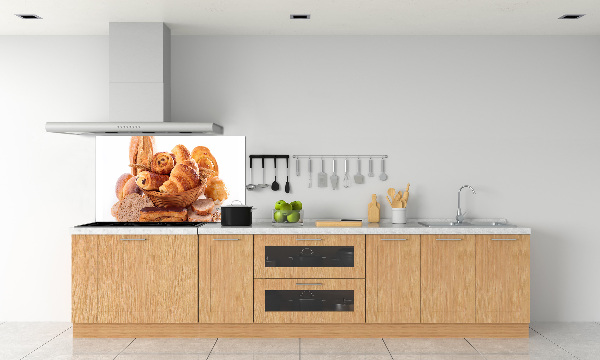 Rivestimento parete cucina con motivo a grana di pane