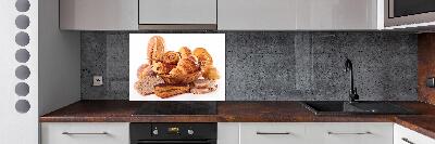 Rivestimento parete cucina con motivo a grana di pane