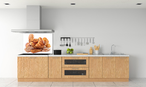 Rivestimento parete cucina con motivo a grana di pane