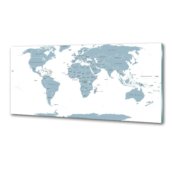 Pannello retrocucina con stampa della mappa politica