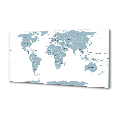Pannello retrocucina con stampa della mappa politica