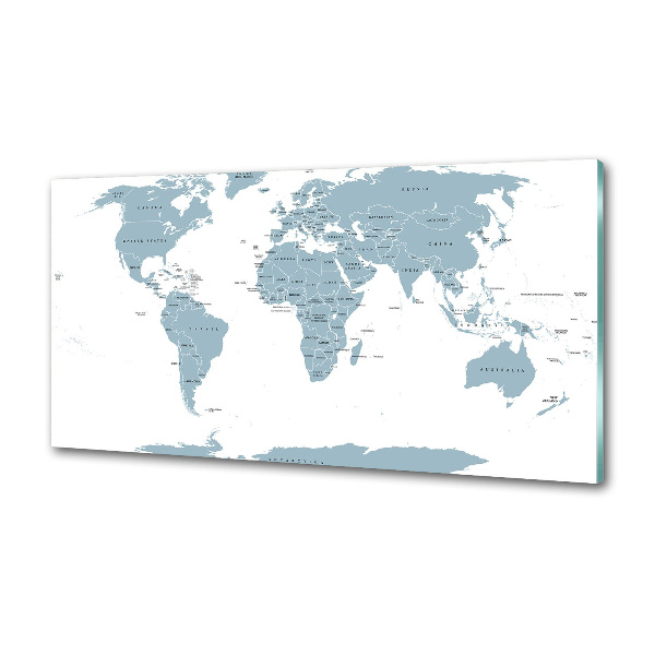 Pannello retrocucina con stampa della mappa politica