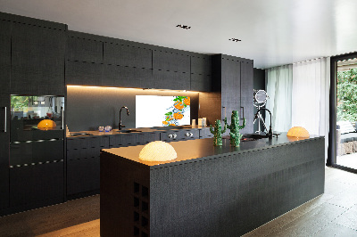 Pannello retrocucina con motivo di arance