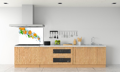 Pannello retrocucina con motivo di arance