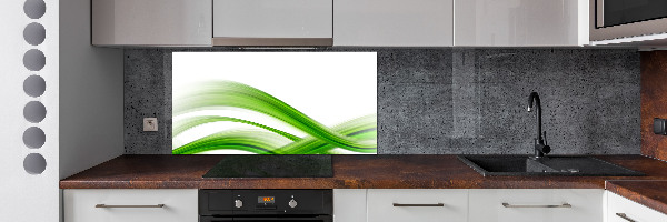 Pannello retrocucina con motivo a onde astratte