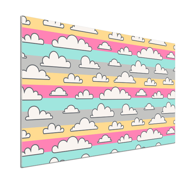 Rivestimento parete cucina con motivo Nuvole