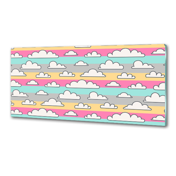 Rivestimento parete cucina con motivo Nuvole