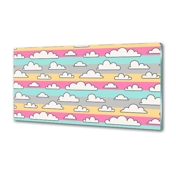 Rivestimento parete cucina con motivo Nuvole