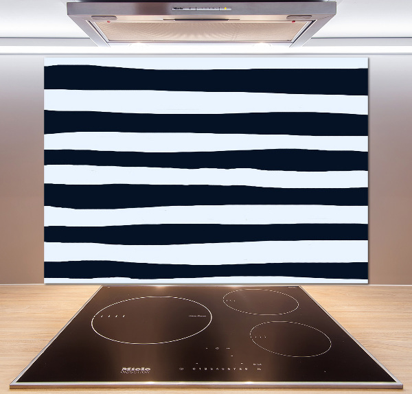 Rivestimento parete cucina con motivo a righe