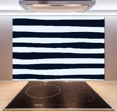 Rivestimento parete cucina con motivo a righe