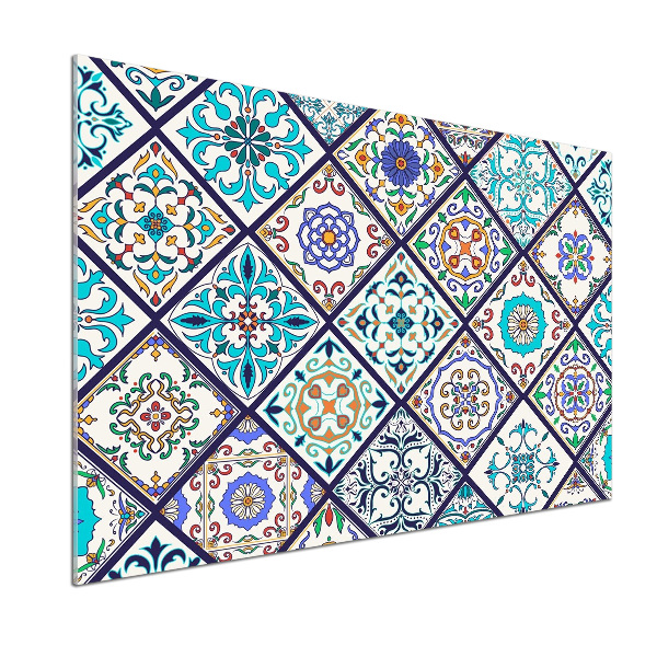 Pannello retrocucina con piastrelle in ceramica