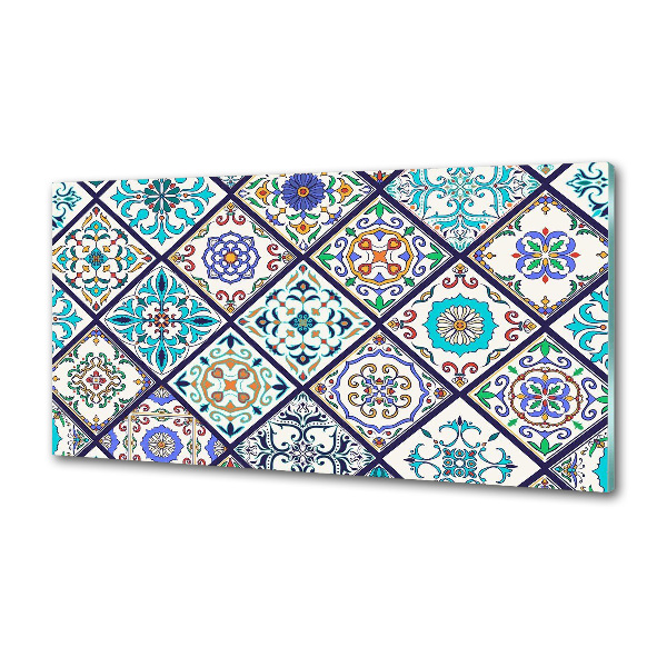 Pannello retrocucina con piastrelle in ceramica