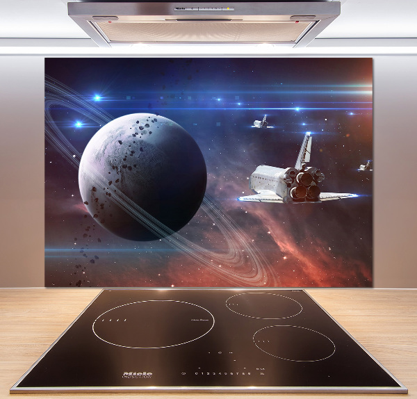 Pannello retrocucina con motivo Astronave