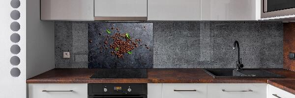 Pannello paraschizzi cucina con decorazione a motivo di chicchi di caffè