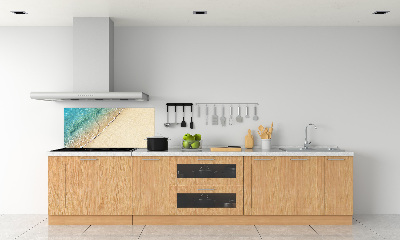 Rivestimento parete cucina con motivo «Un'onda sulla spiaggia»