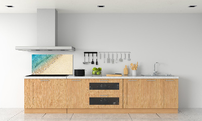 Rivestimento parete cucina con motivo «Un'onda sulla spiaggia»