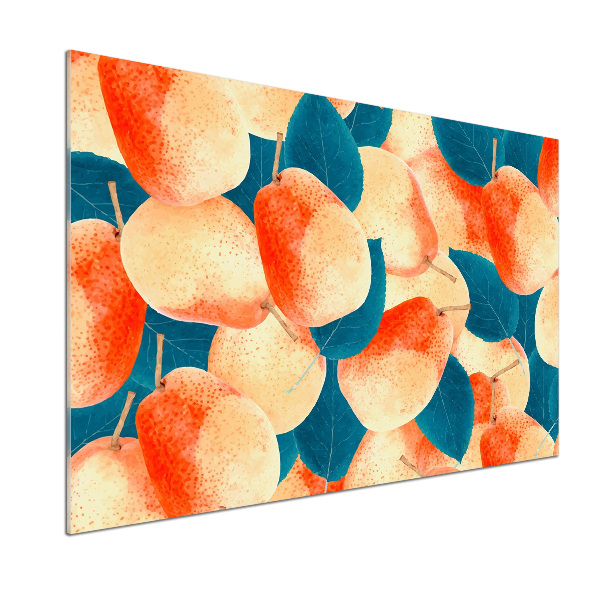 Pannello paraschizzi cucina con motivo a pere