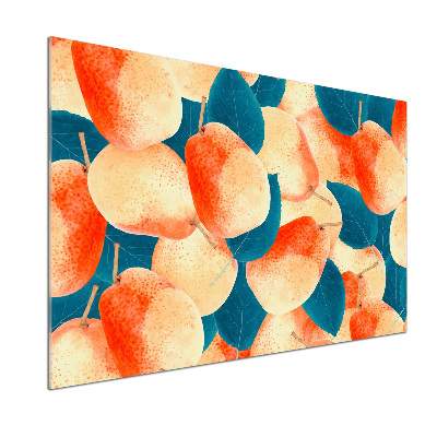 Pannello paraschizzi cucina con motivo a pere