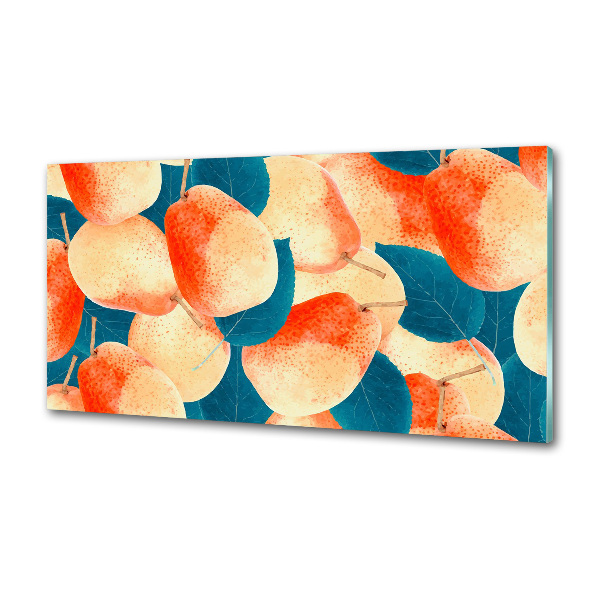 Pannello paraschizzi cucina con motivo a pere