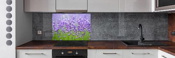 Rivestimento parete cucina con motivo lavanda
