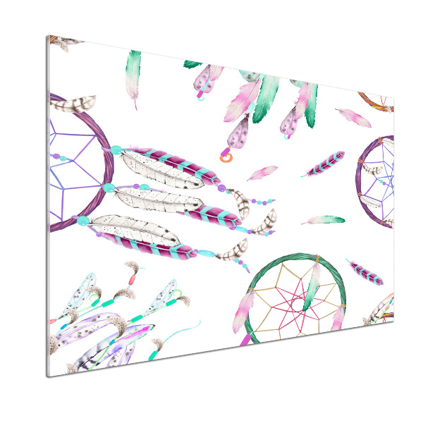 Pannello paraschizzi cucina con stampa a motivo acchiappasogni