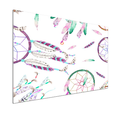 Pannello paraschizzi cucina con stampa a motivo acchiappasogni