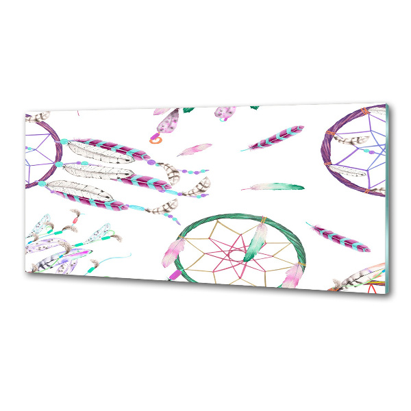 Pannello paraschizzi cucina con stampa a motivo acchiappasogni