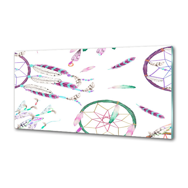 Pannello paraschizzi cucina con stampa a motivo acchiappasogni