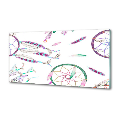 Pannello paraschizzi cucina con stampa a motivo acchiappasogni