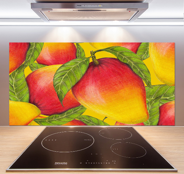 Rivestimento parete cucina con finitura in colore mango
