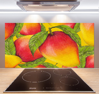 Rivestimento parete cucina con finitura in colore mango