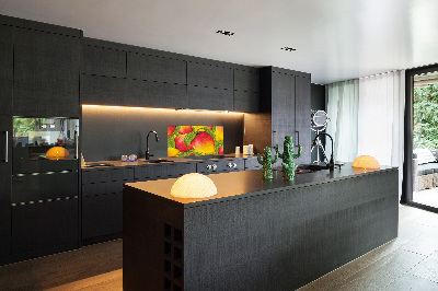 Rivestimento parete cucina con finitura in colore mango